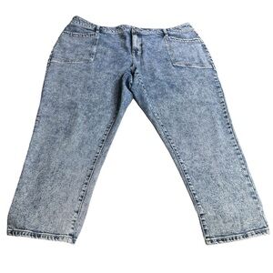 Lane Bryant Flex magic waistband signature fit mid rise boyfriend Acid Wash